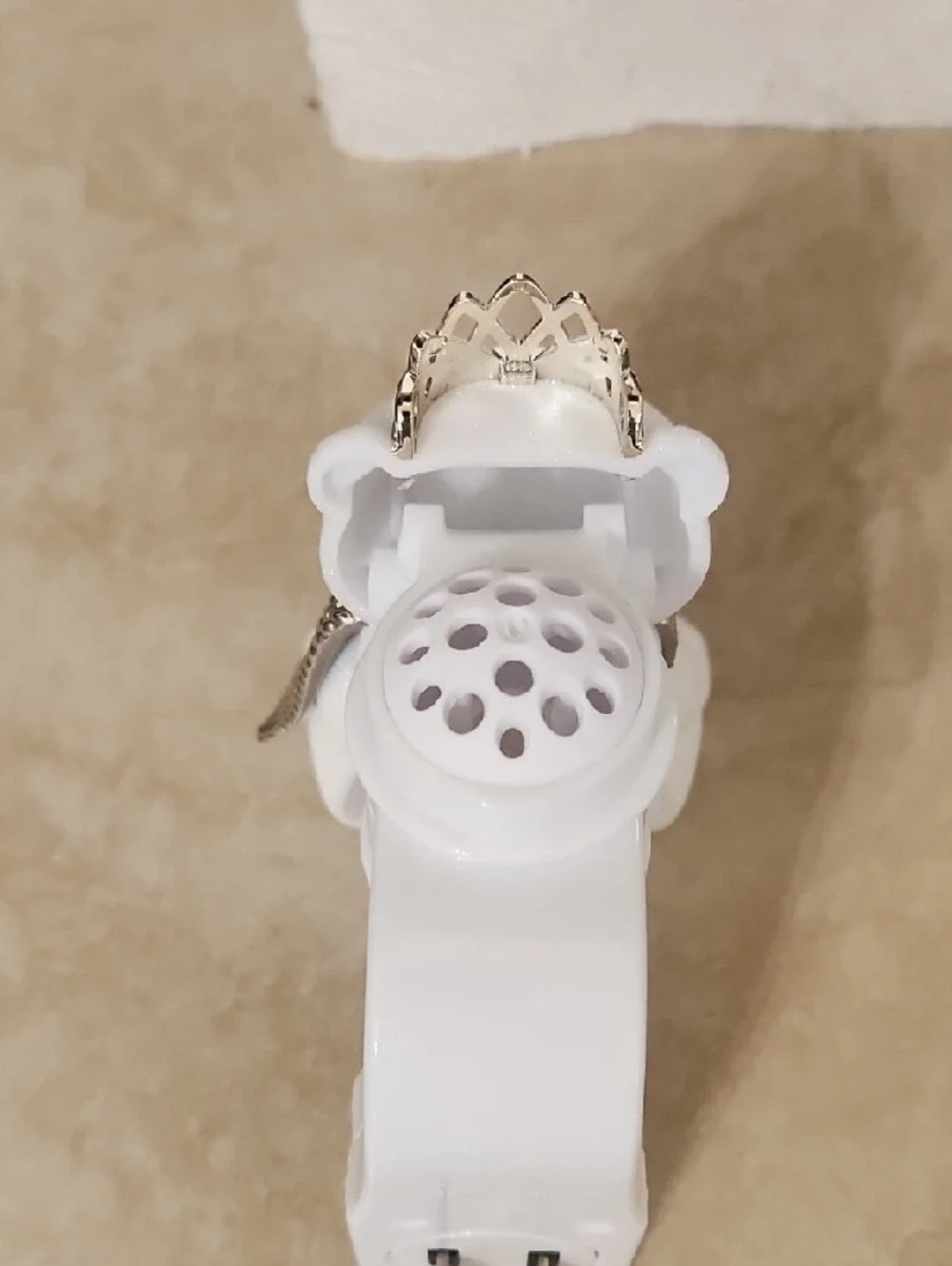 Bath & Body Works White and Gold Crowned‎ Animal Plug-In Fragrance Warmer